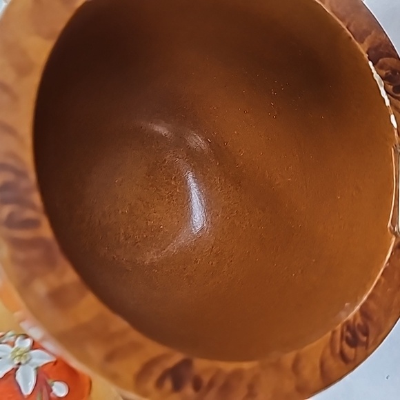 Tea Caddy Faux Burl Wood Acorn-Shaped - Picture 5 of 10